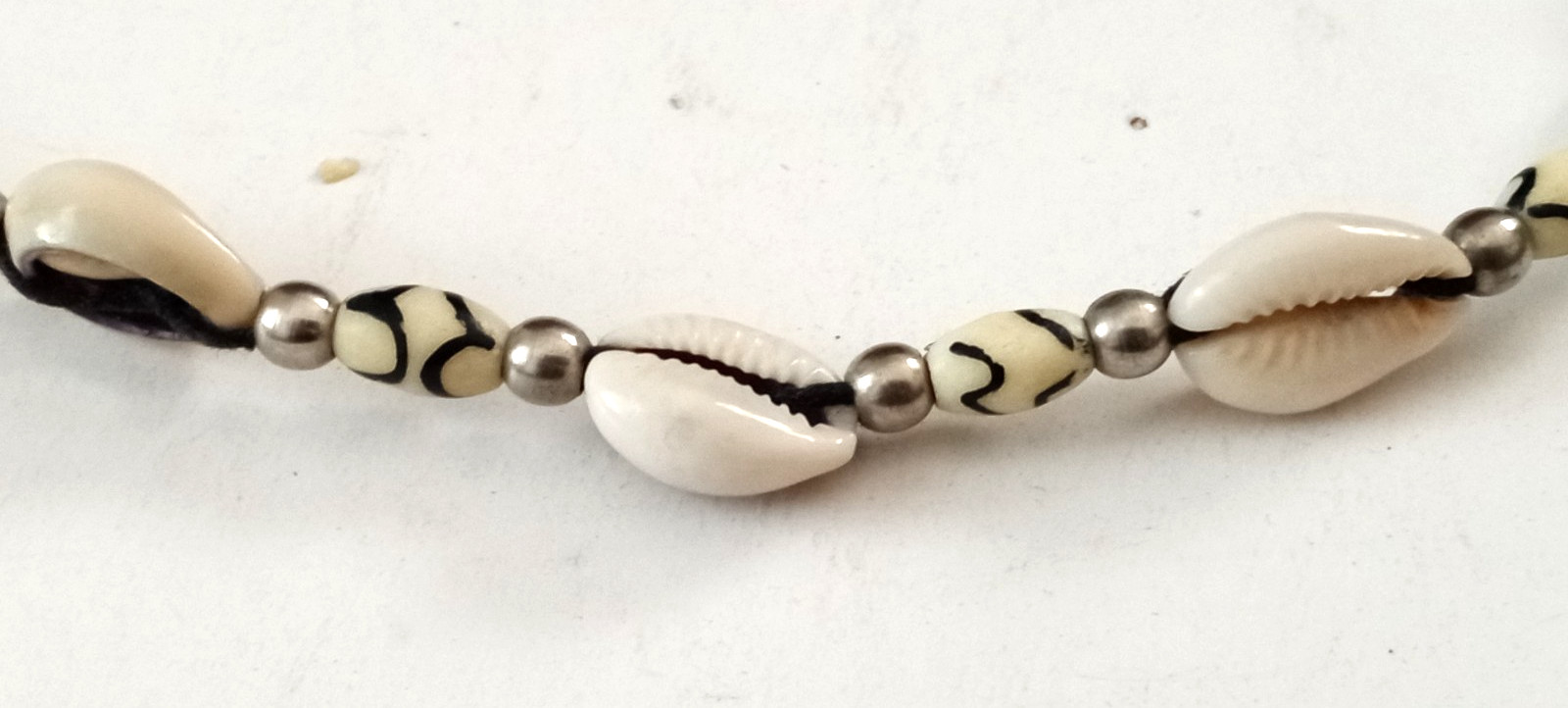 Necklace Oval Seashells–15in. Long