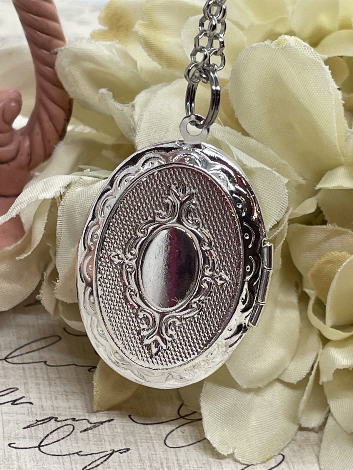Scottish Thistle Necklace Locket Silver EASTER pendant IRISH CELTIC GIFT photo