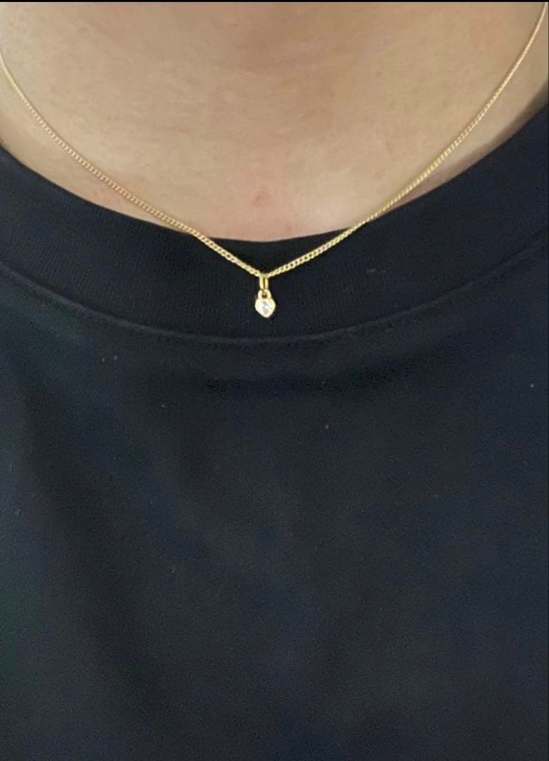 Vintage Gold Heart Necklace Sv925 Vintage