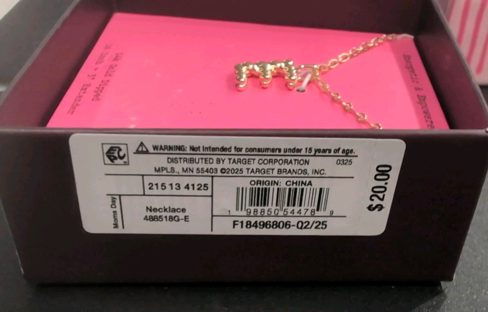 A New Day E Initial Necklace 14k Gold Dipped, 16 Inch + 3” Extender