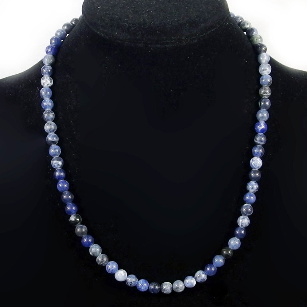 Fashion Jewelry 6mm Natural Multicolor Round Gemstone Beads Necklace 18-36″
