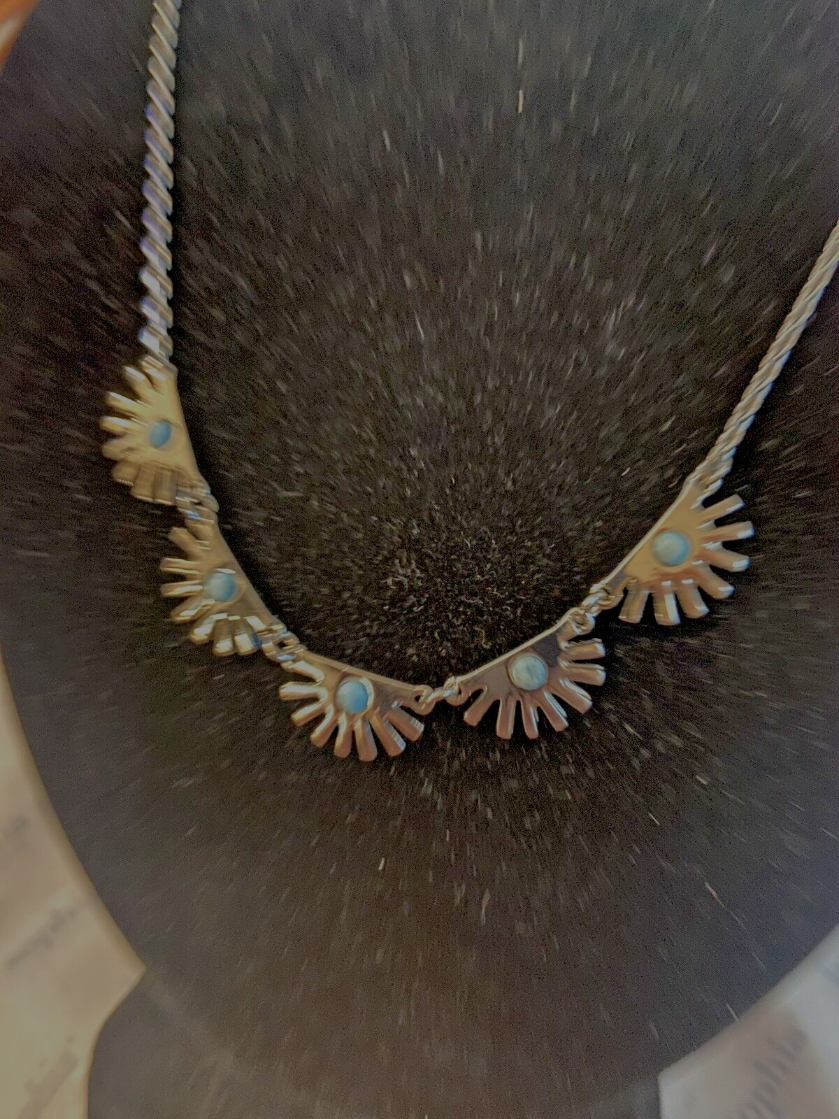 BRAND NEW Lia Sophia SUPER FAN Necklace Rhodium Plated 18-21″ $78