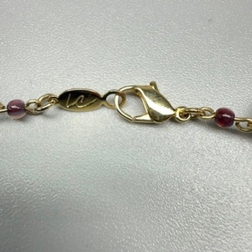 Multi-Color Acrylic Dragon Vein Bead Chain Necklace 32″ Fall Colors Bohemian