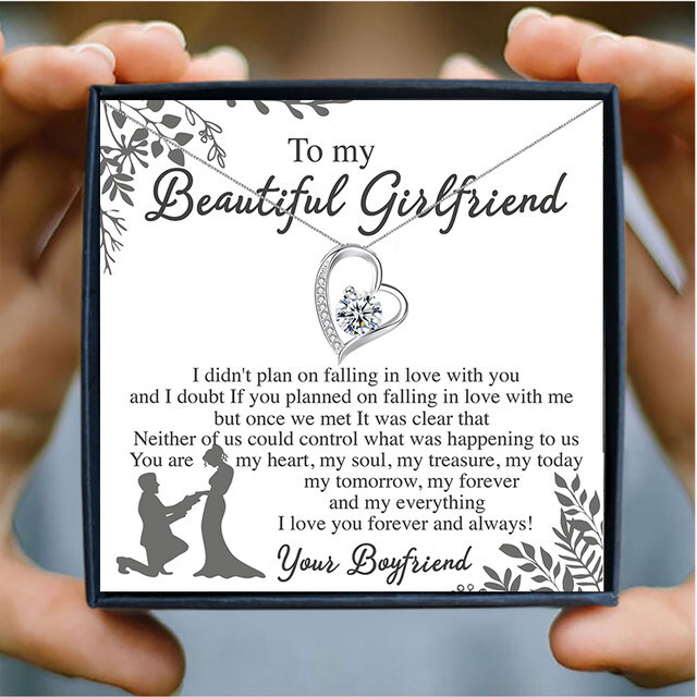 To My Girlfriend Necklace Christmas/Birthday/Anniversary Gift for her