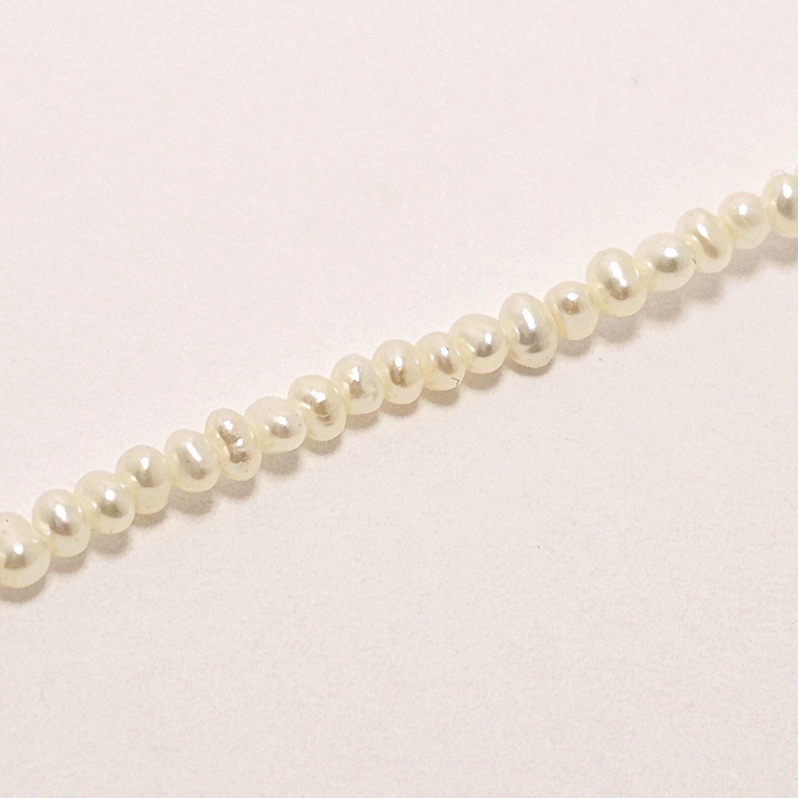 Pearl Necklace Real 1.5mm – 2mm 18 Inches
