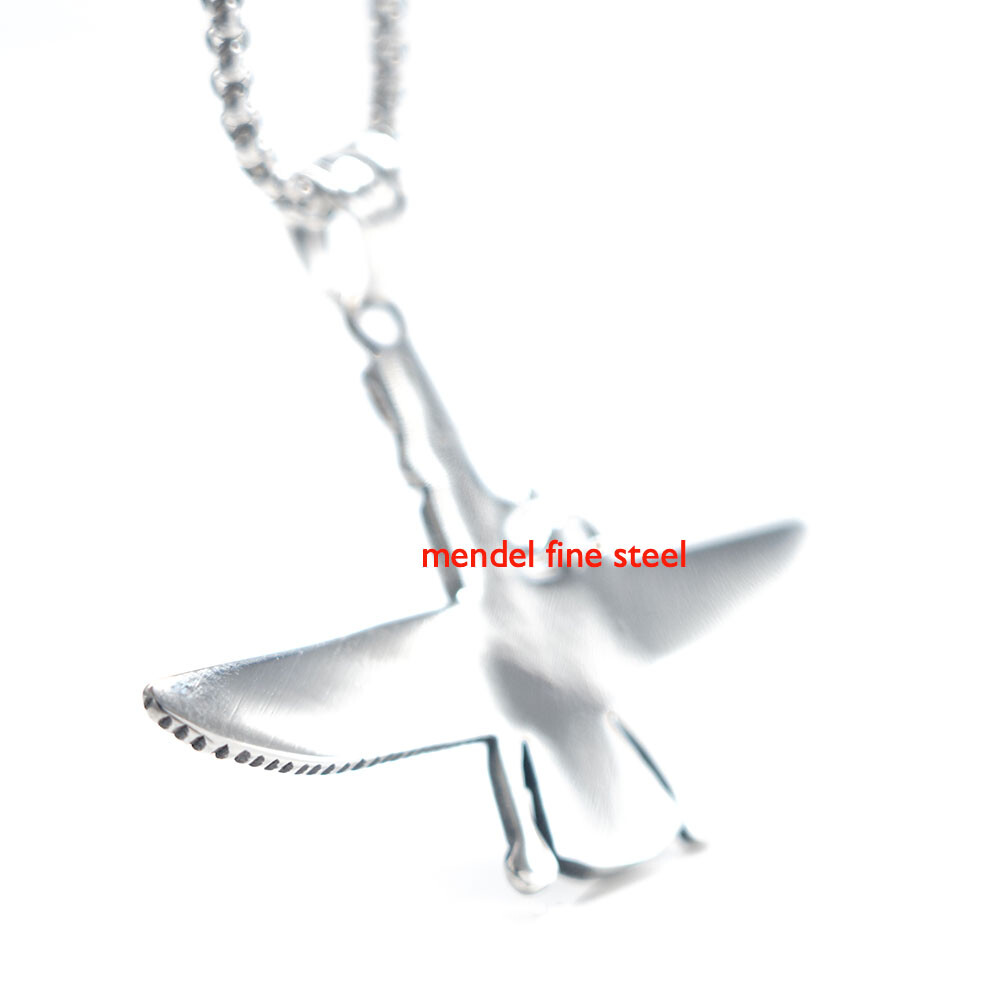 MENDEL Mens Stainless Steel Amulet Persian Pagan Ahura Mazda Pendant Necklace