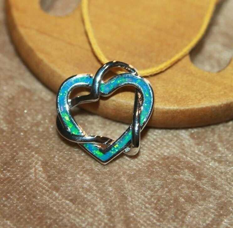 fire opal necklace pendant gemstone silver jewelry cocktail modern petite Heart