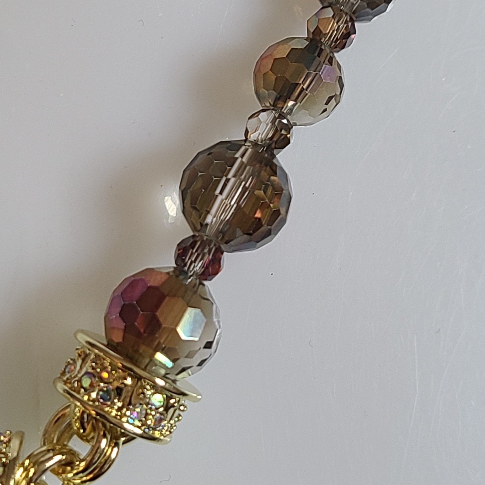 Belle Of The Ball Beaded Mystic Goddess Moon Shadow Strawberry Mag Necklace GT