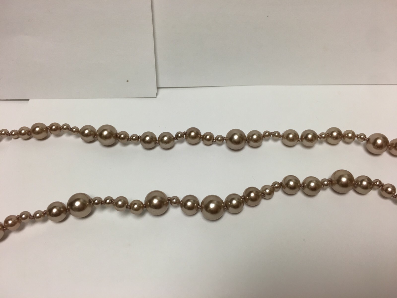 J. Crew Pink Imitation Faux Pearl Link Necklace 26″ Long