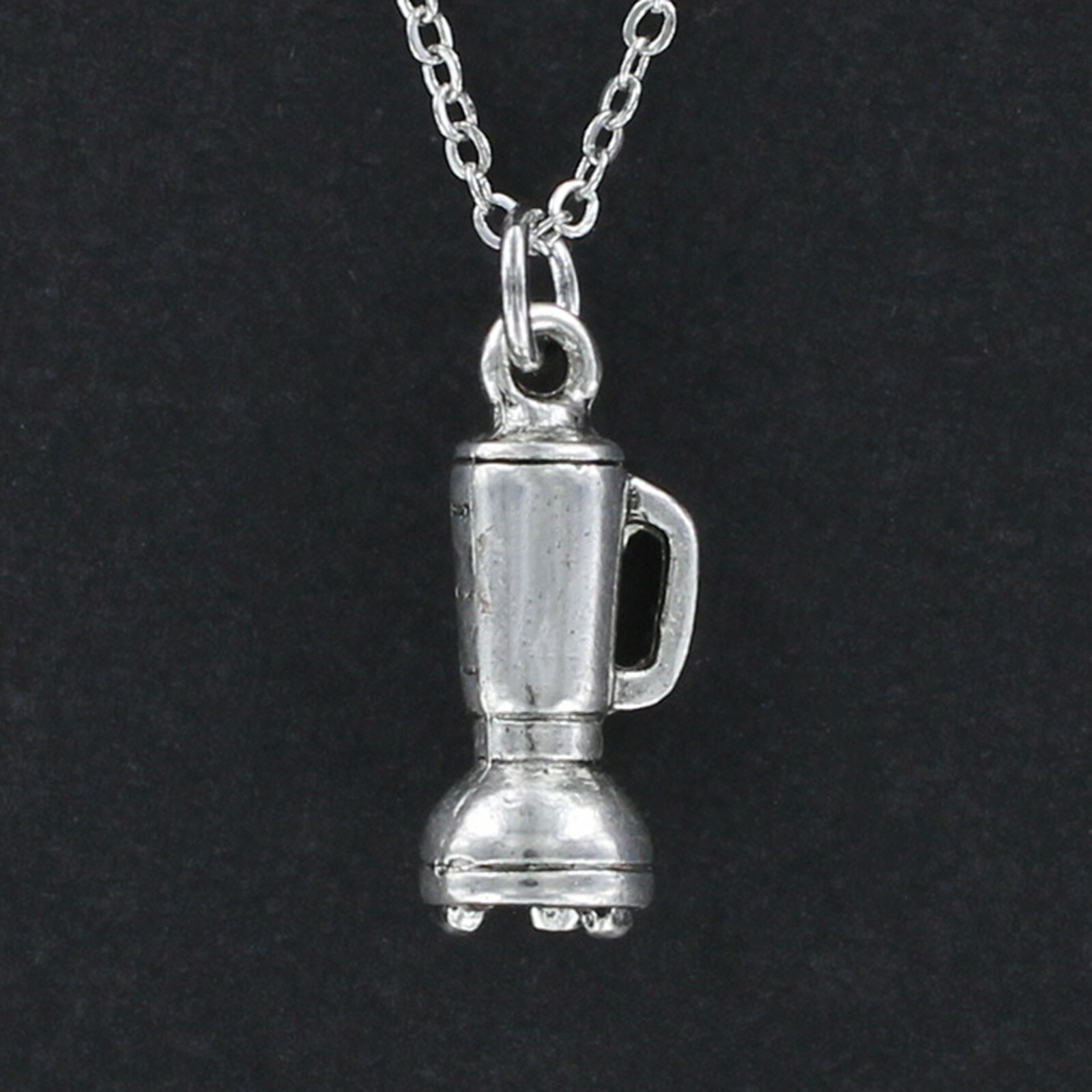 BLENDER Necklace on Chain – Pewter Kitchen Food Cook Chef Bartender Margarita