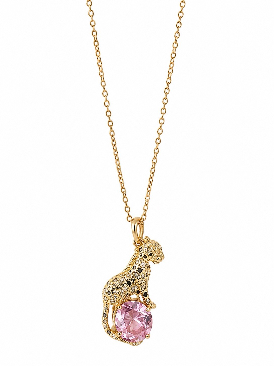 Women’s Gold-Toned Leopard Panther Necklace