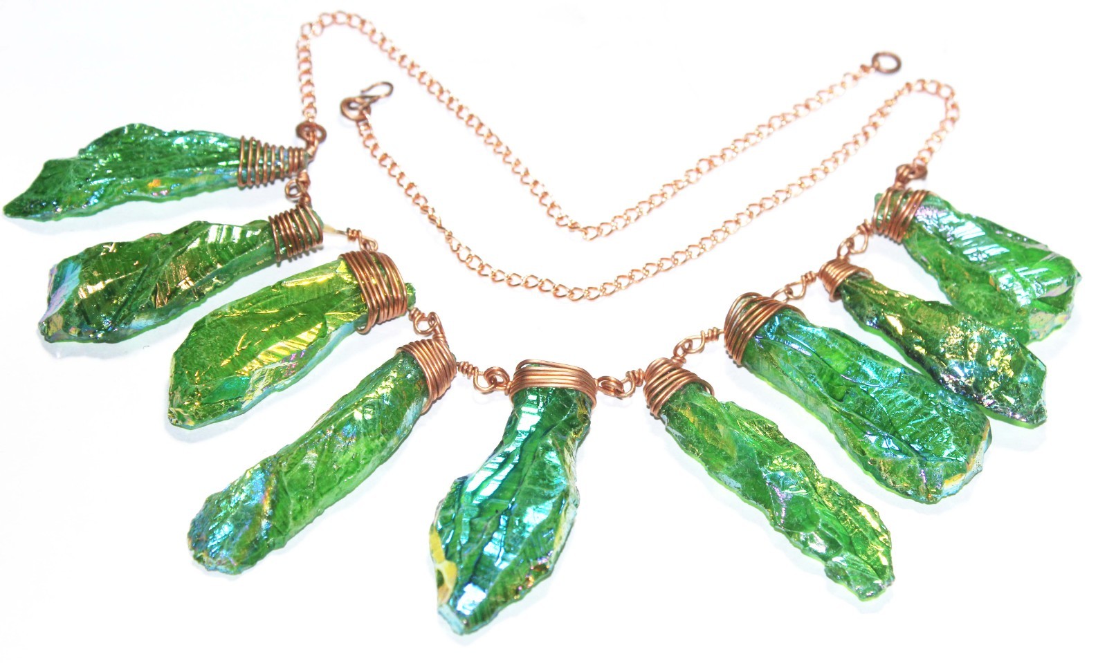 Sunshine Druzy Gemstone Handmade Necklace Jewelry Necklace Size 18 Inches