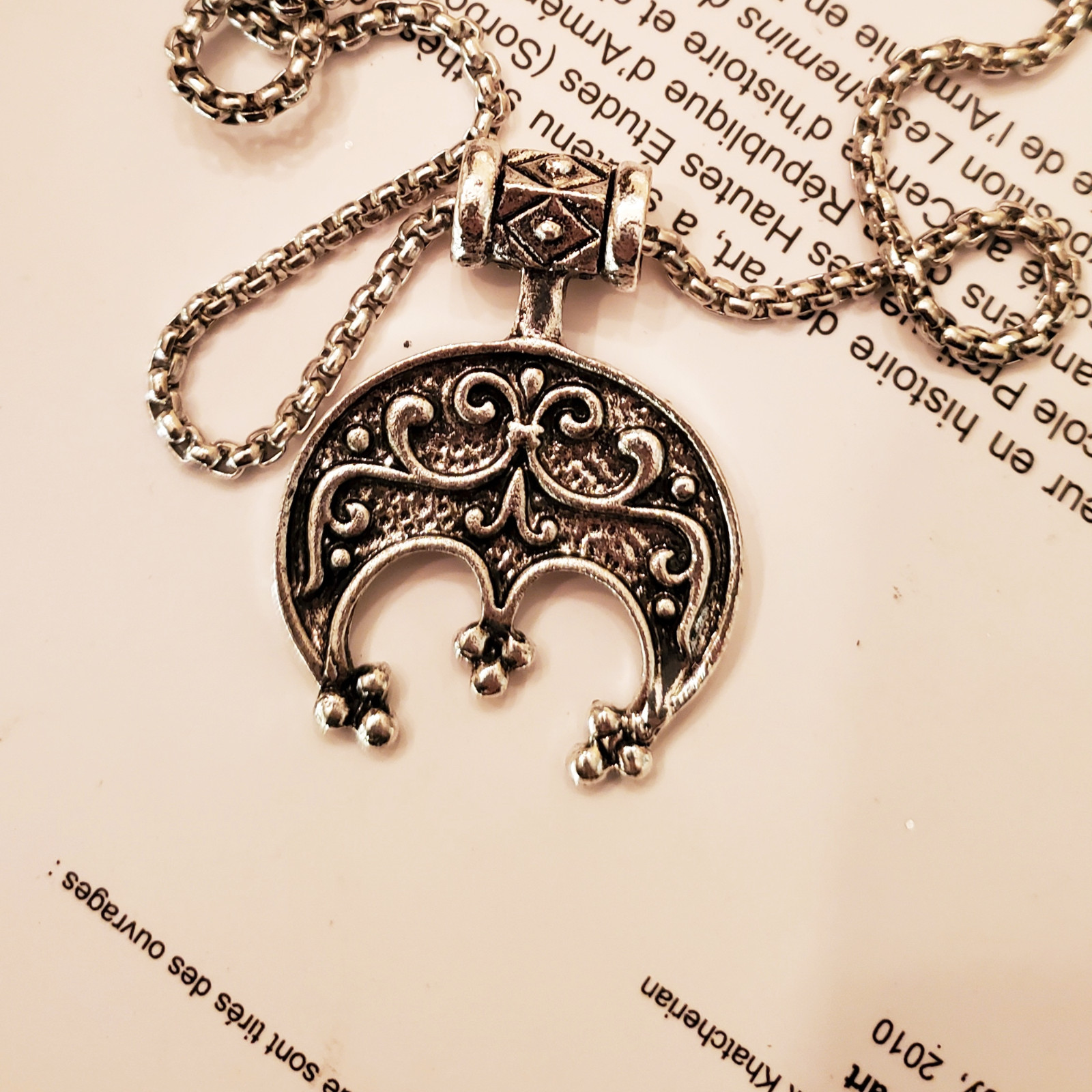 Crescent Viking Jewelry Necklace For Women Men /Pendant Ancient Amulet /Gift