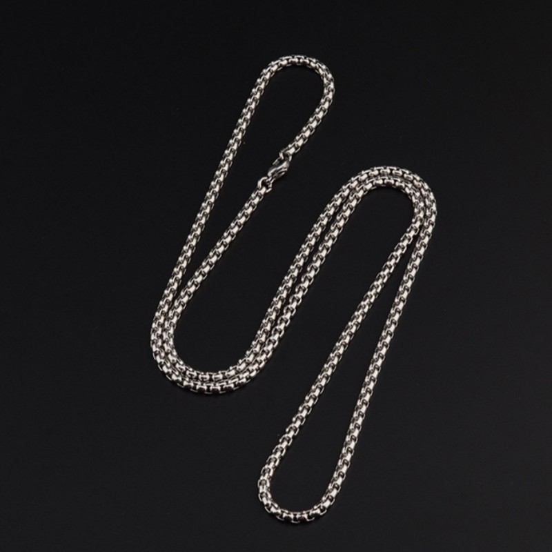 2.5mm Diameter Silver Plated Box Chain Versatile Necklace (without Pendant) 45cm