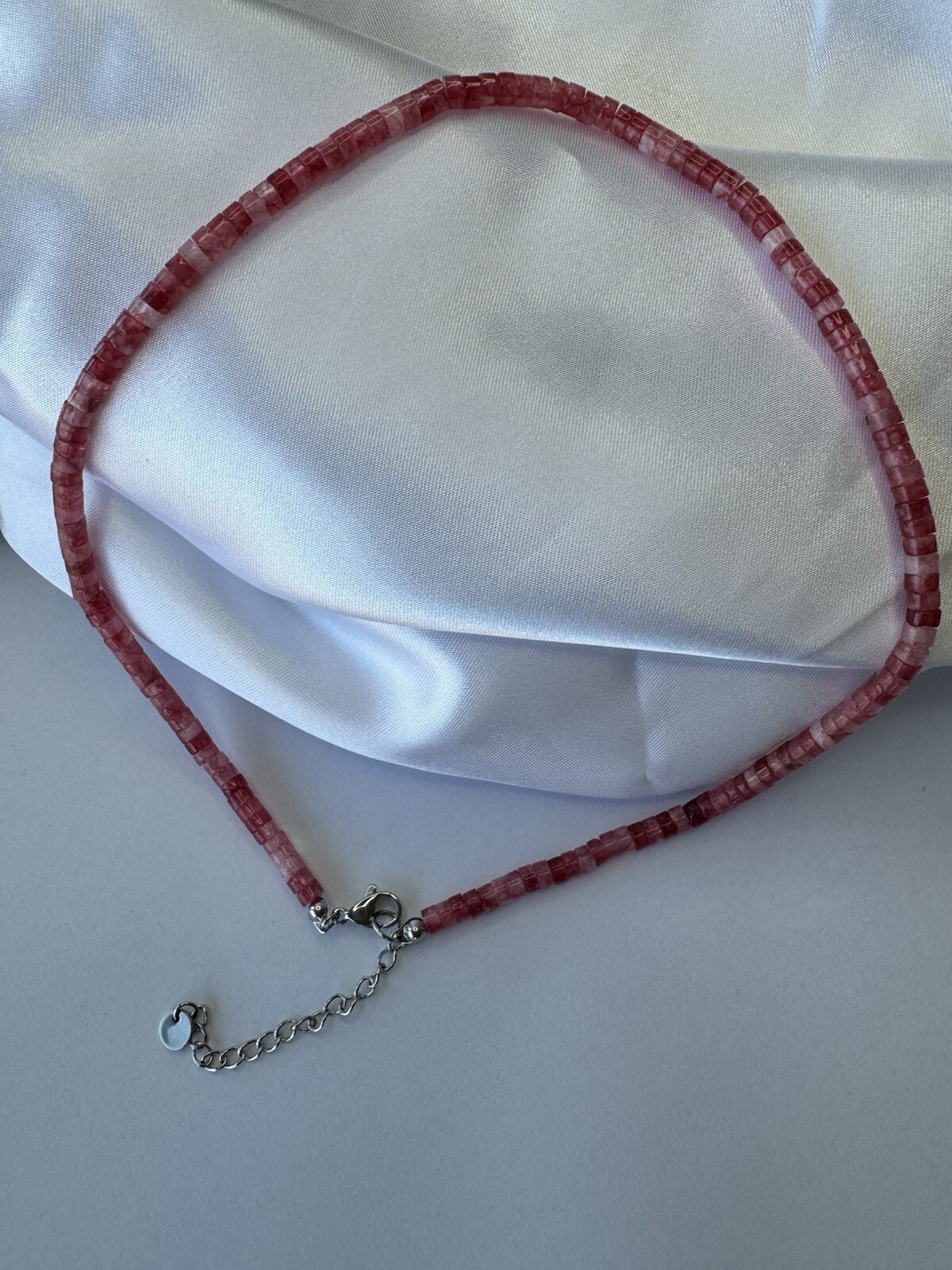 Women’s men’s natural stone stainless steel handmade fashion strong necklace her