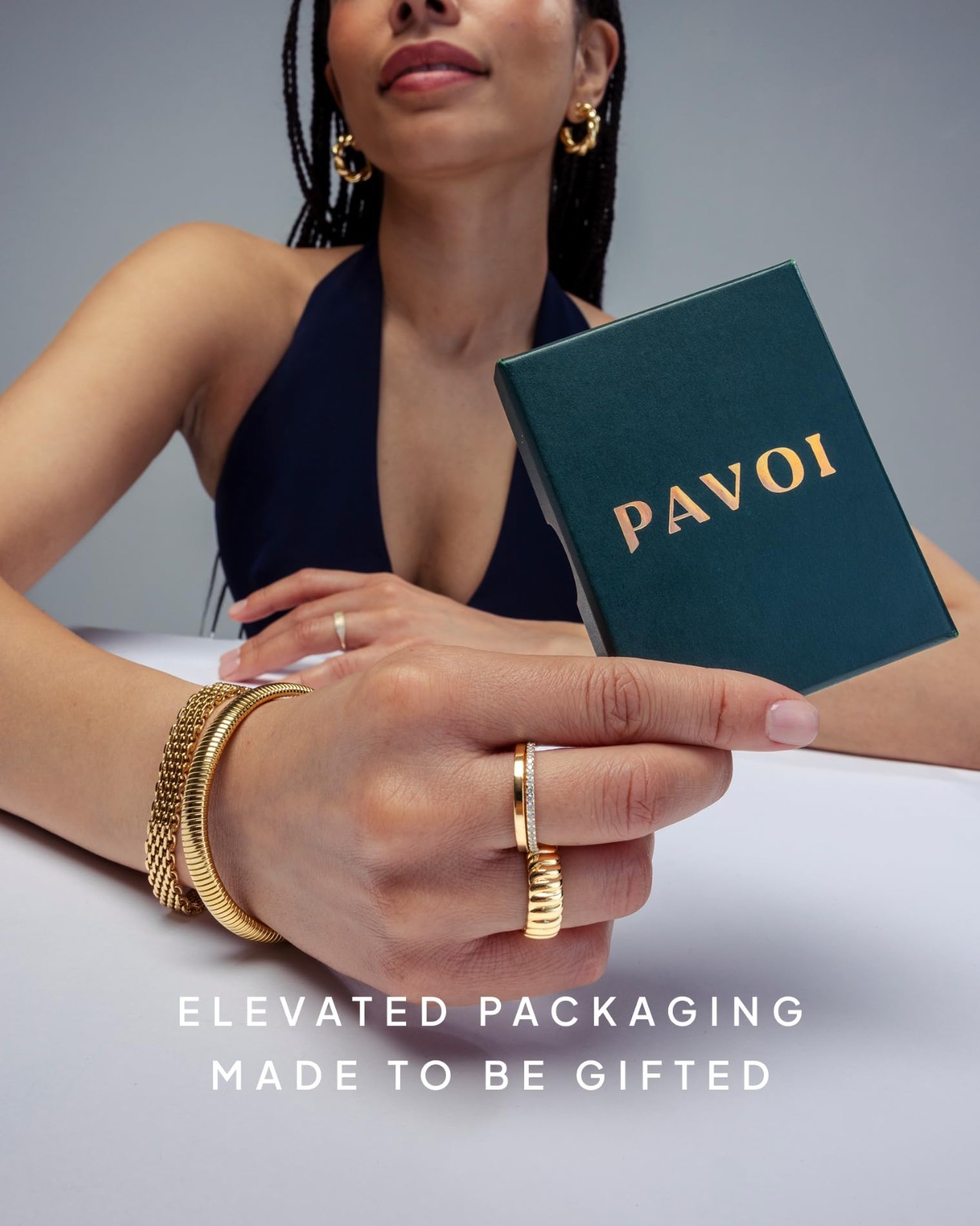 14K Gold Plated Layering Necklaces for Women | Minimalist Pendant Jewelry, Bar,