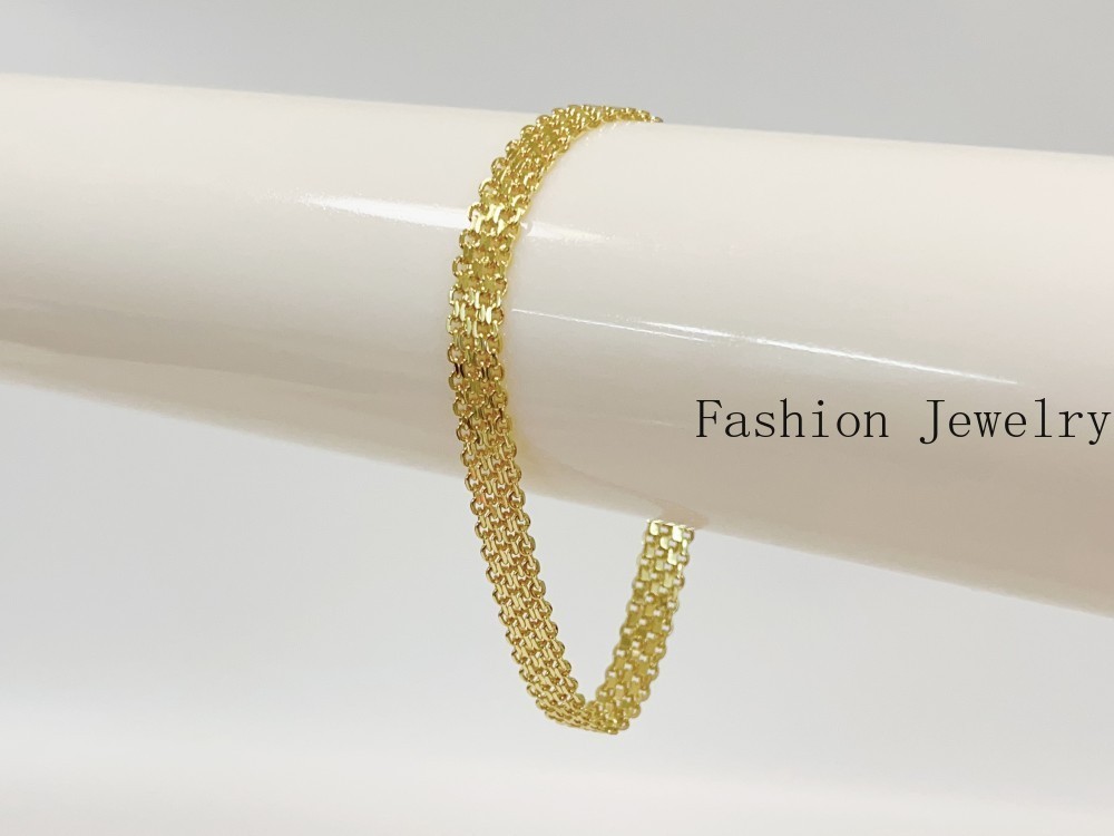 14K Yellow Gold Bismark Link Chain Bracelet 8mm 8”