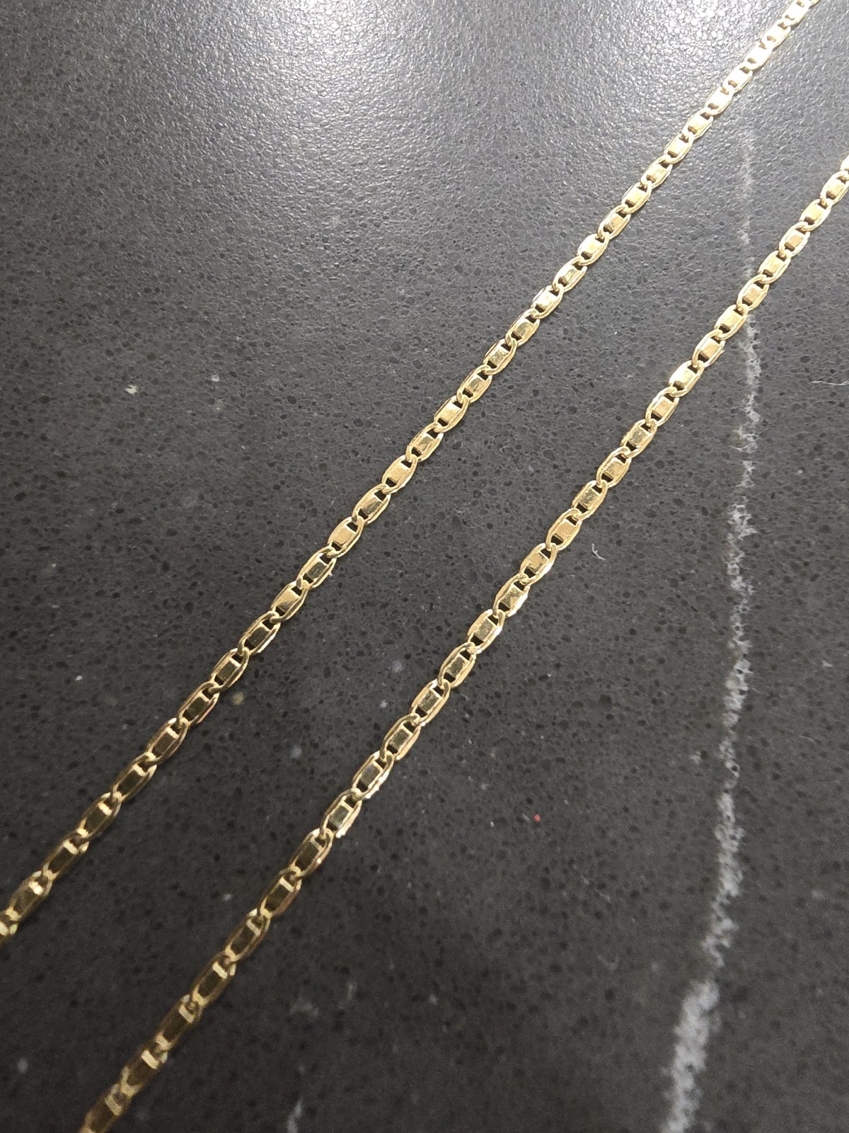 SOLID 10k gold 16 inch Valentino necklace