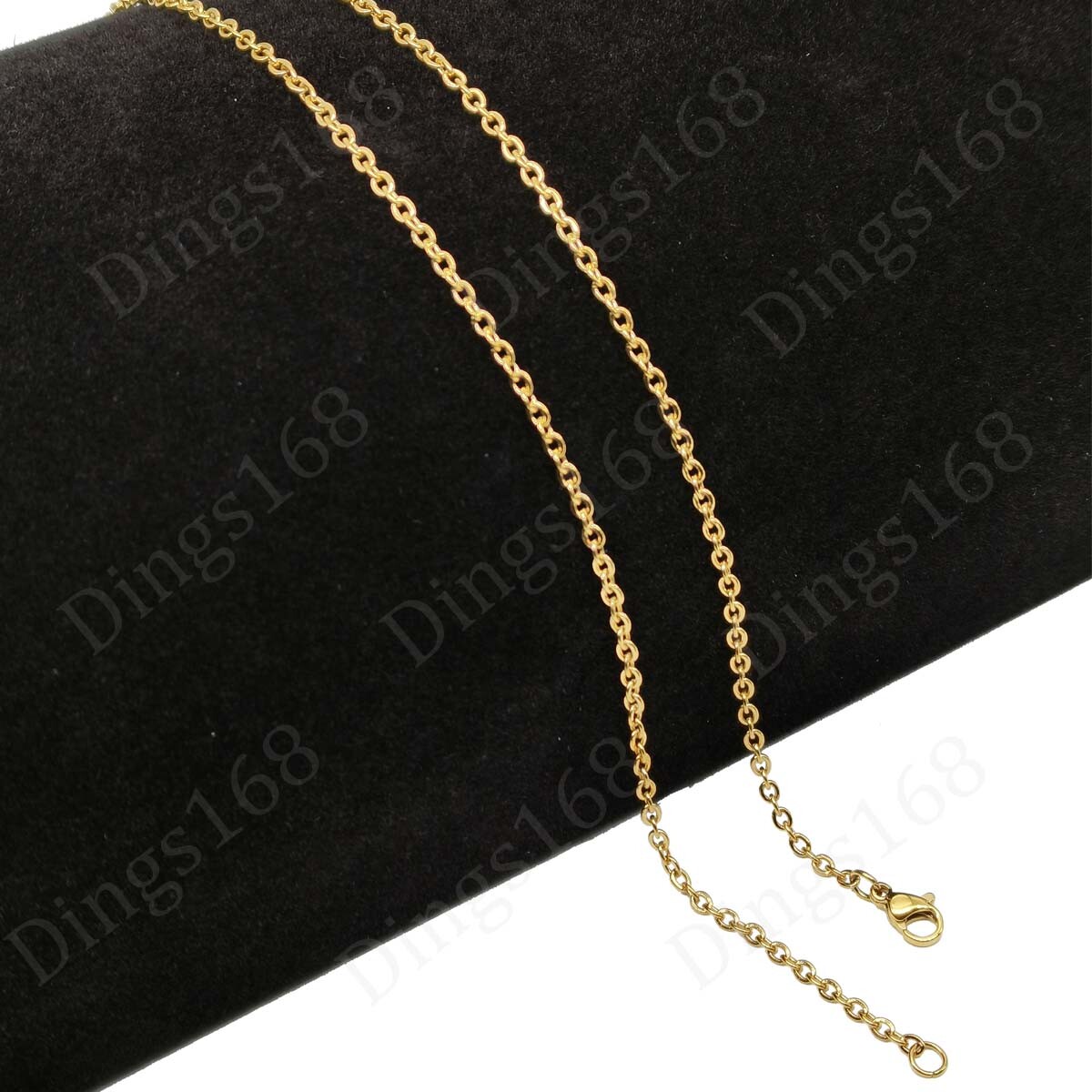 Men& women’s 18K Yellow Gold Filled 24 inch 1 mm thin Cable Chain Necklace X146G
