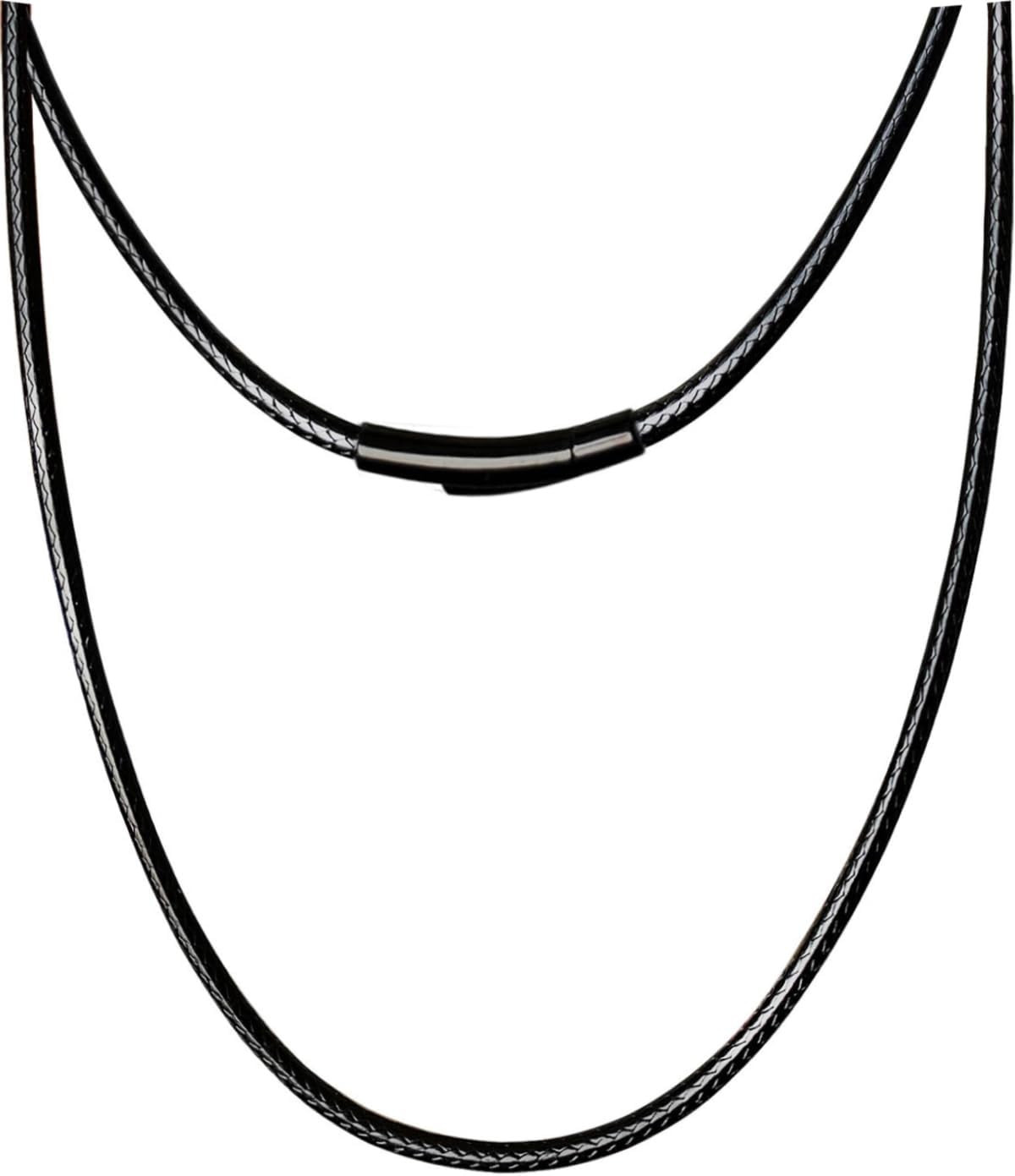 Durable 2/3/4/5MM Width Waterproof Comfortable Braided Leather Chain Cord with S