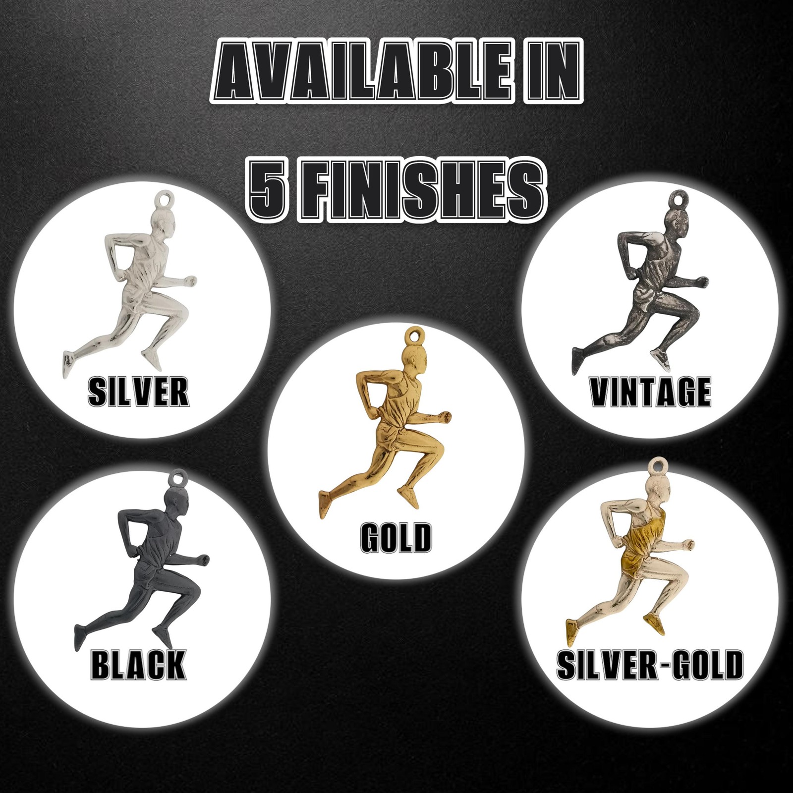 Running Pendant – Classic 925 Silver Gift for Men, Joggers, Track Athletes