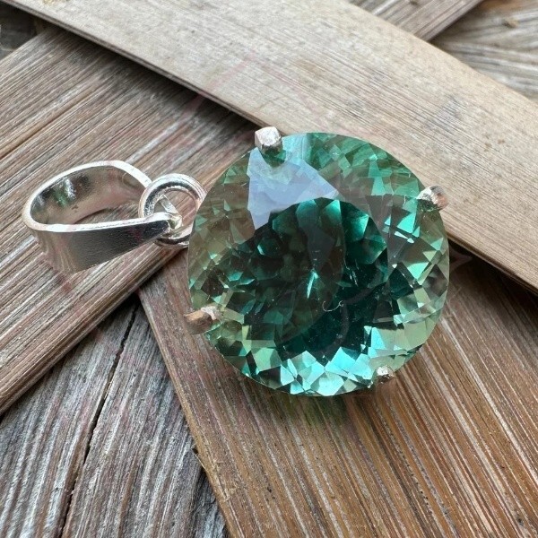 Certified 25.90 Ct Natural Paraiba Tourmaline Loose Gemstone Pendant 925 Silver