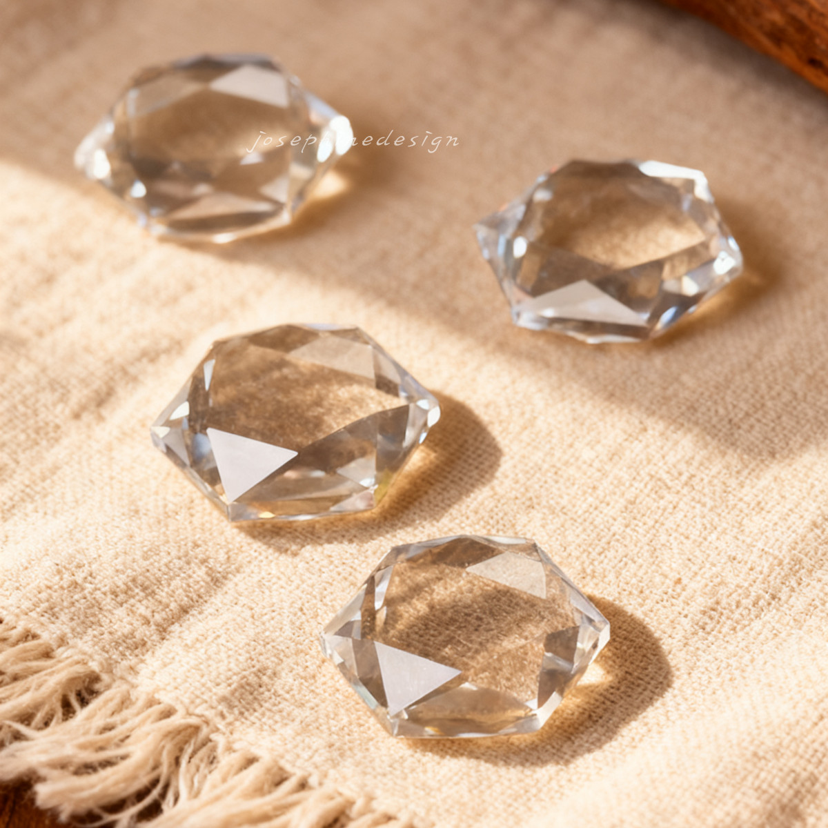 Clear Quartz Hexagram Pendant Stress Relief Healing Amulet Necklace Unisex Gift