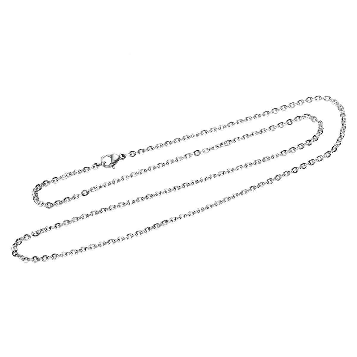 2.5mm Stainless Steel 20 in link cable Chain with lobster clasp