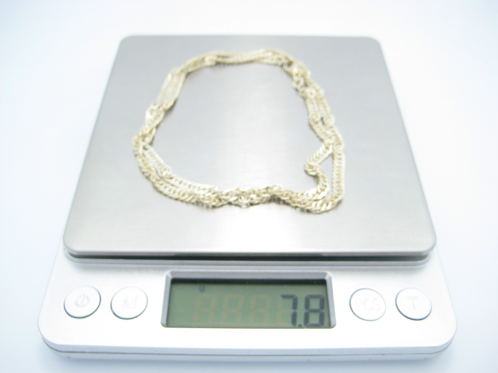 Sterling Silver 3.3mm Flat Curb Link Chain Link Necklace 18″