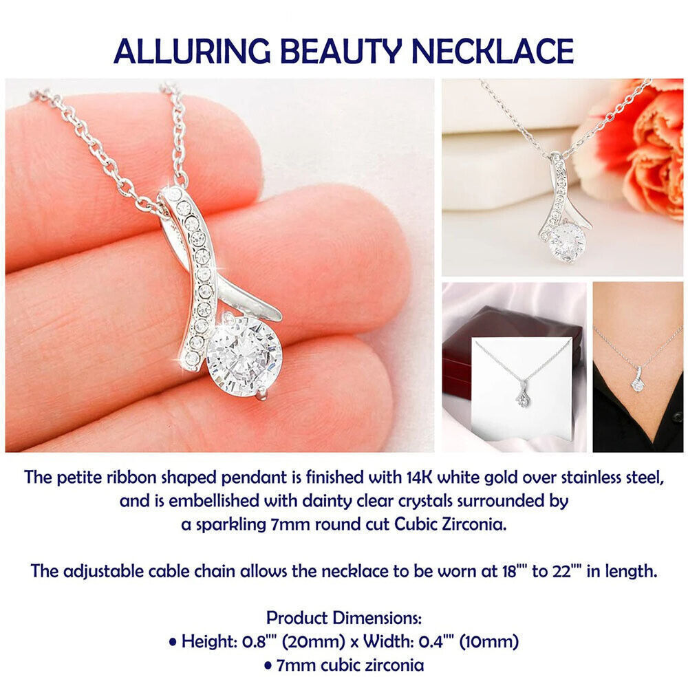 To My Wife Necklace, Gift For Wife, Wife Birthday Gift, Christmas Gift For Her!