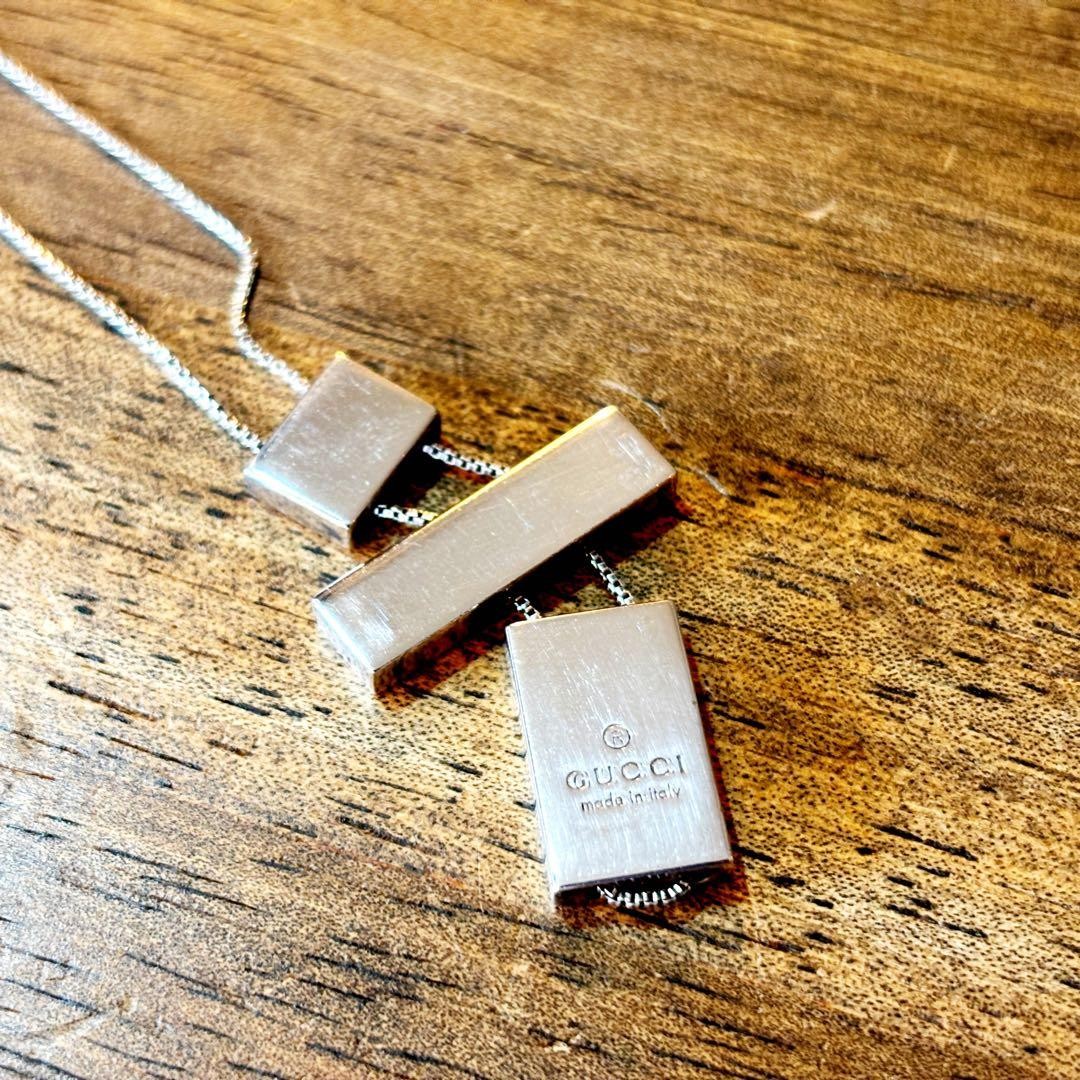Authentic GUCCI Separate Cross Necklace, SV925, Made In Italy
