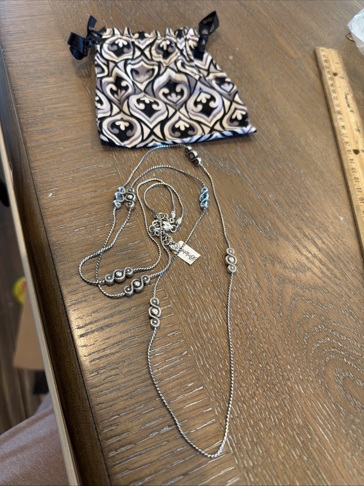 Brighton NWT Infinity Sparkle Long Necklace W/Pouch Retailed $88 **RETIRED**