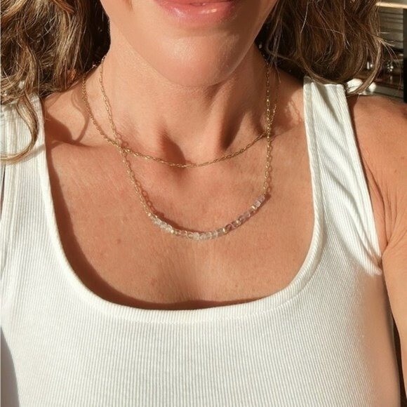 Gold Chain Necklace Everyday Necklace Waterproof Gold Chain Sparkle Chain
