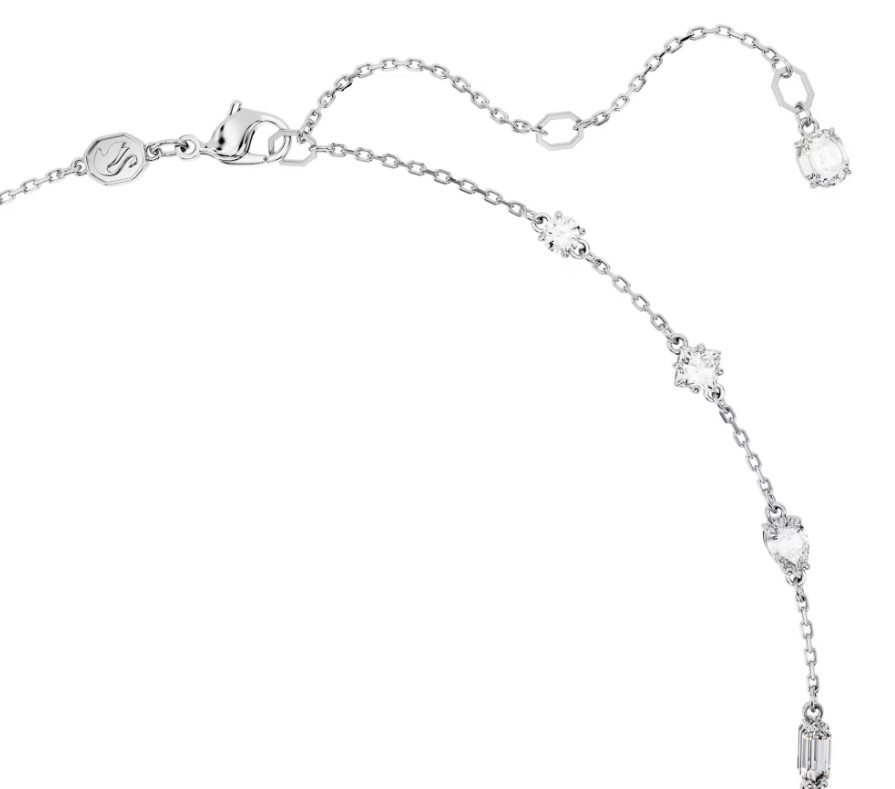 Swarovski Mesmera necklace Mixed cuts, White, Rhodium plated- 5676989