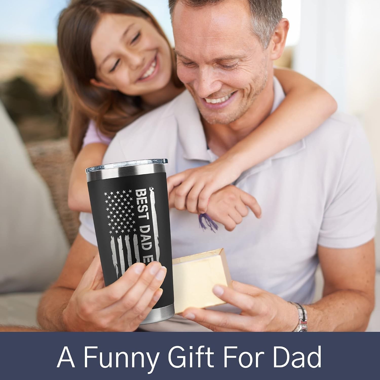 Stylish 20 Oz Insulated Tumbler for Dads – Perfect Birthday & Father’s Day Gift