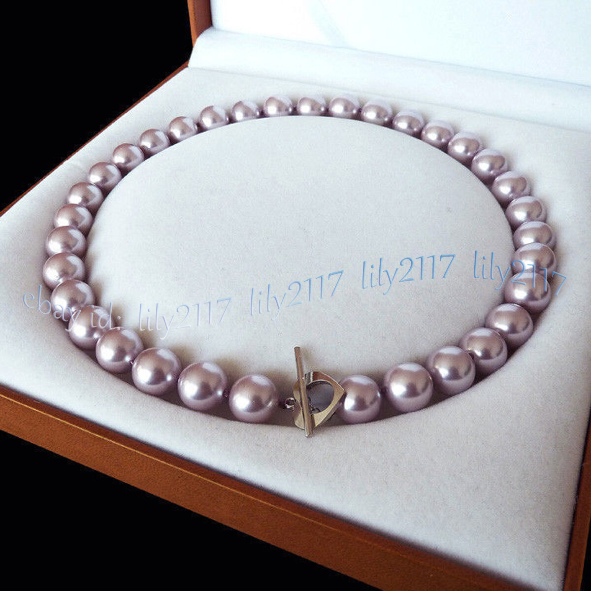 19” Beauty 8/10/12/14mm Multicolor South Sea Shell Pearl Round Beads Necklaces