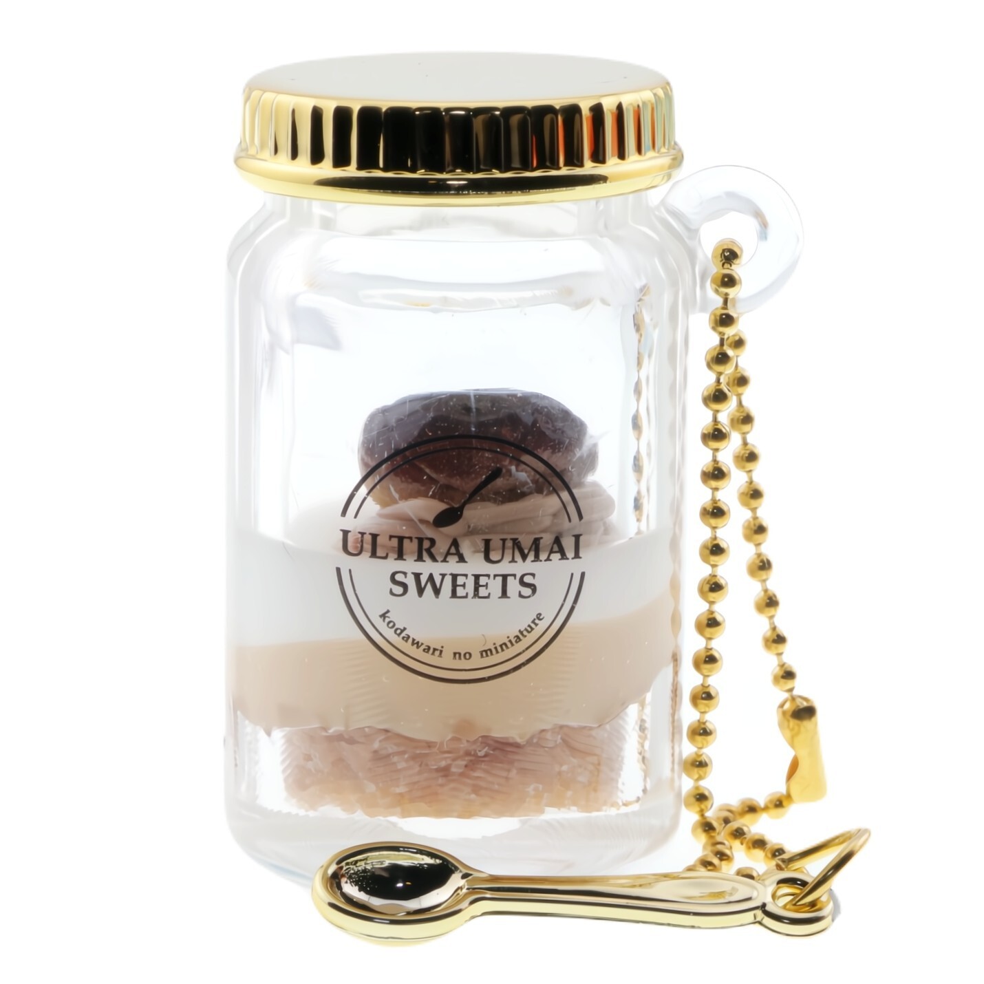 Cake Jar Glass Bottle Spoon Pendant Vial Charm Clear 1 Random Gashapon Figure