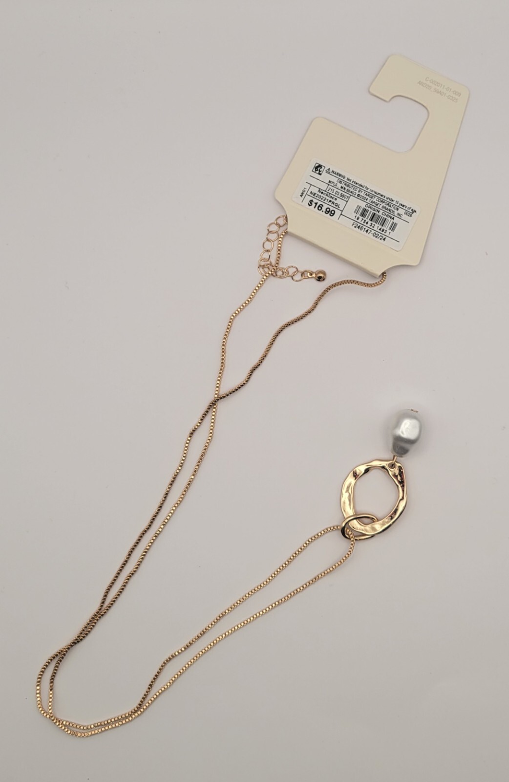 A New Day Gold Necklace (14″)