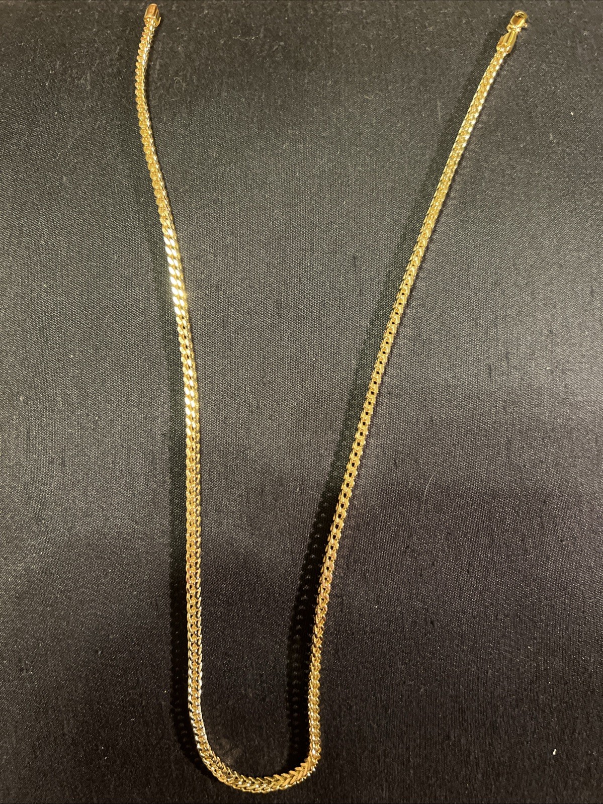 24INCH FRANCO 14KT GOLD ELECTROPLATED 10X HIGH QUALITY