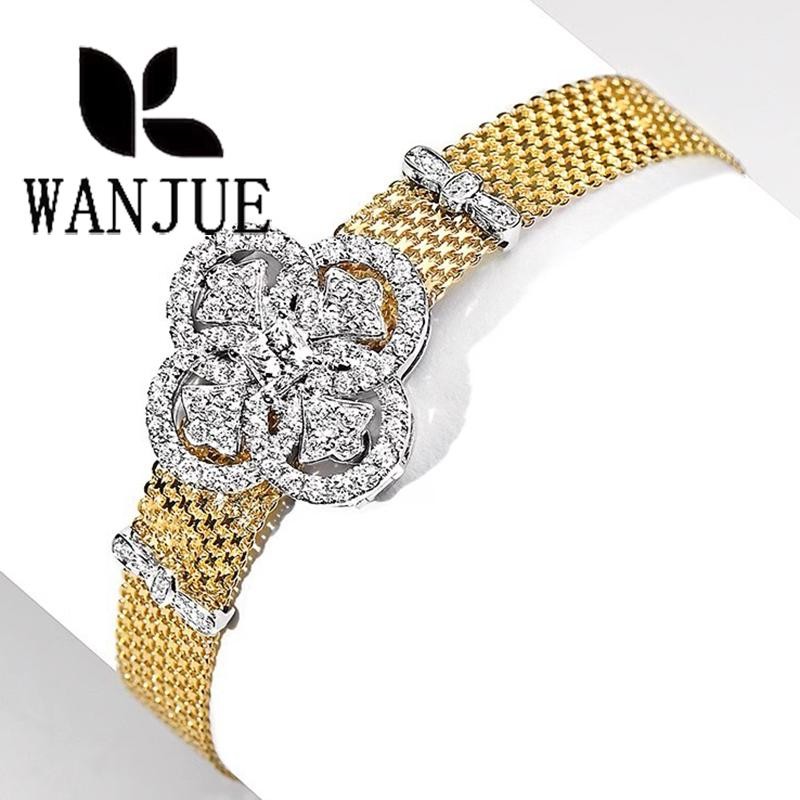 Luxury Italian Lace Bracelet Retro Palace Style Two Tone Women Party Gift