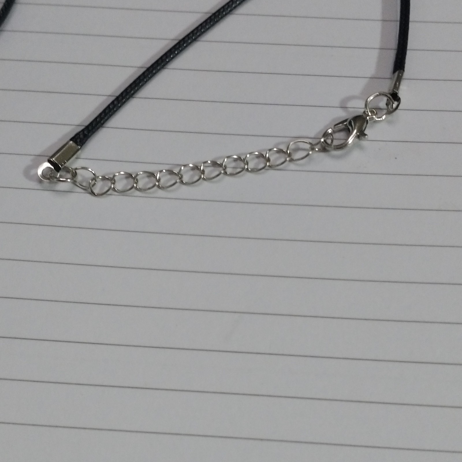 Bullet Pendant Necklace Black Cord with Adjustable Lobster Clasp in 38 special