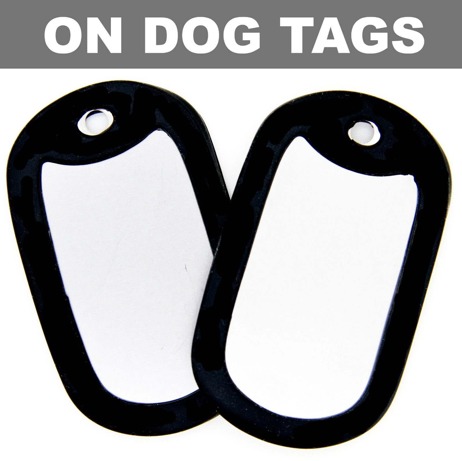 100 EACH STAINLESS STEEL DOG TAGS, 24″ BALL CHAIN NECKLACE, SILENCERS REPAIR KIT