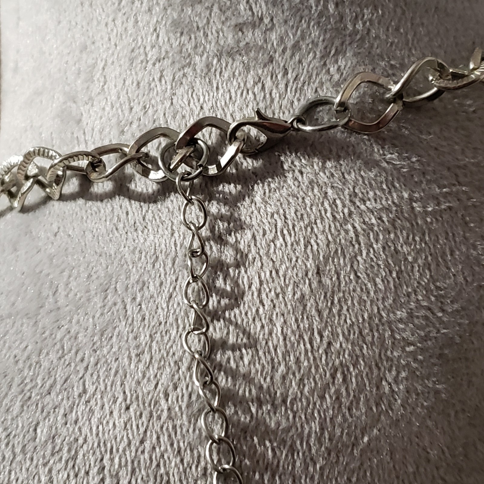 Chunky Cluster Silver Necklace Charms Statement Boho Earthy Hippie Festival Glam
