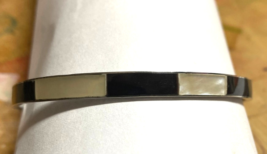 Abalone Mother of Pearl Shell Bangle Bracelets