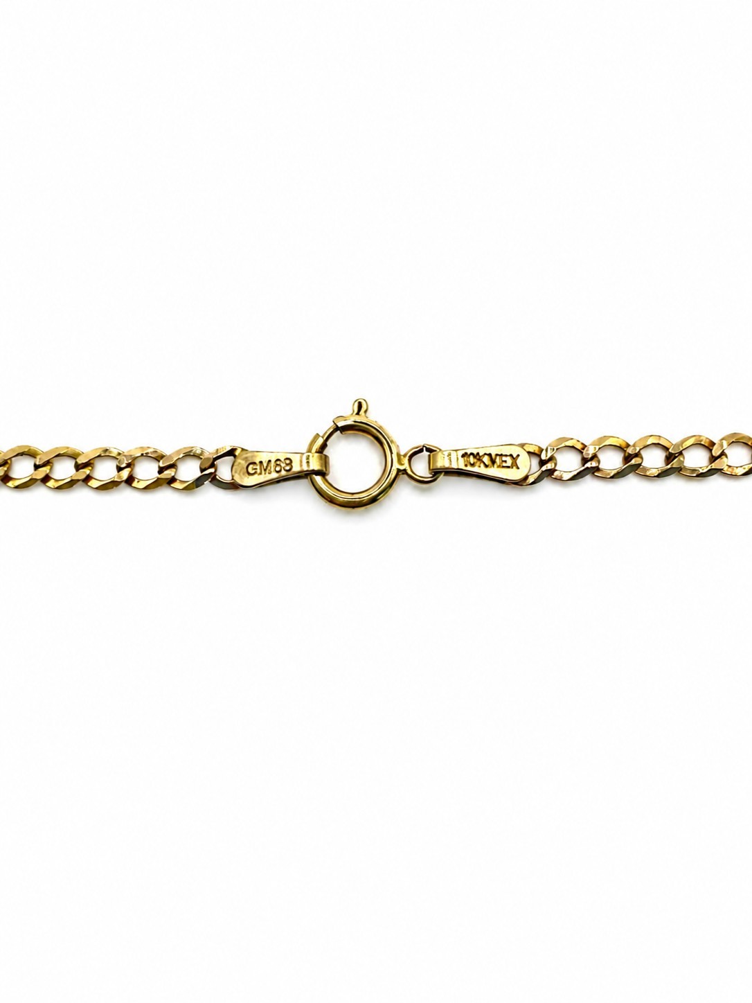 10K Solid Gold Curb Link Chain Necklace 24″ Unisex-Cadena Barbada Oro Solido 10K