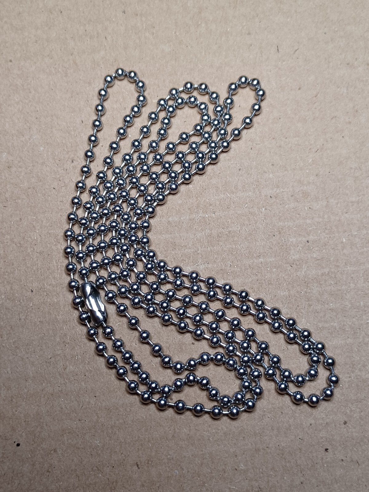 (2) 30 Inch Military Spec Stainless Steel Army Dog Tag 2.4mm Ball Chain Set of 2