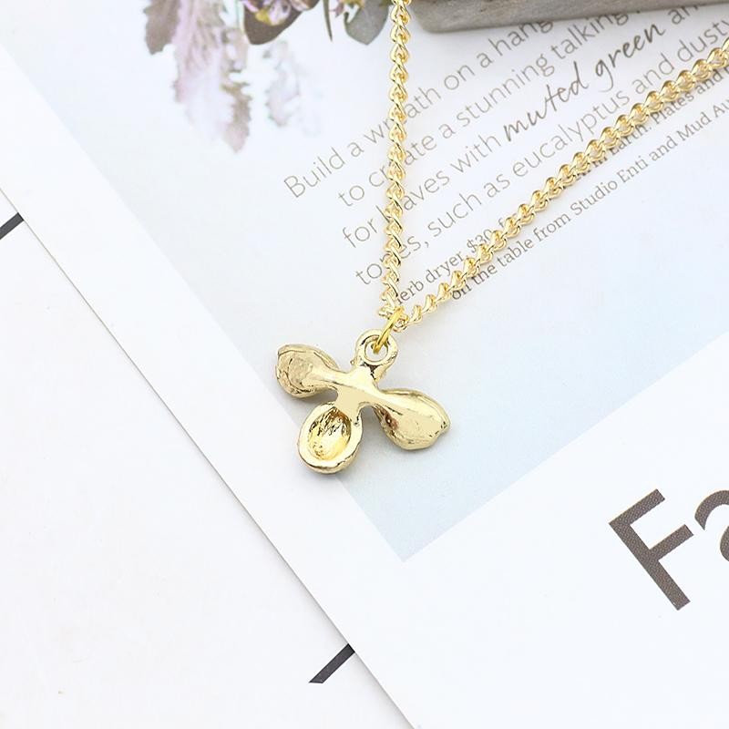 Cute Bee Pendant Necklace Women Girls Crystal Wings Long Chain Jewelry Gift