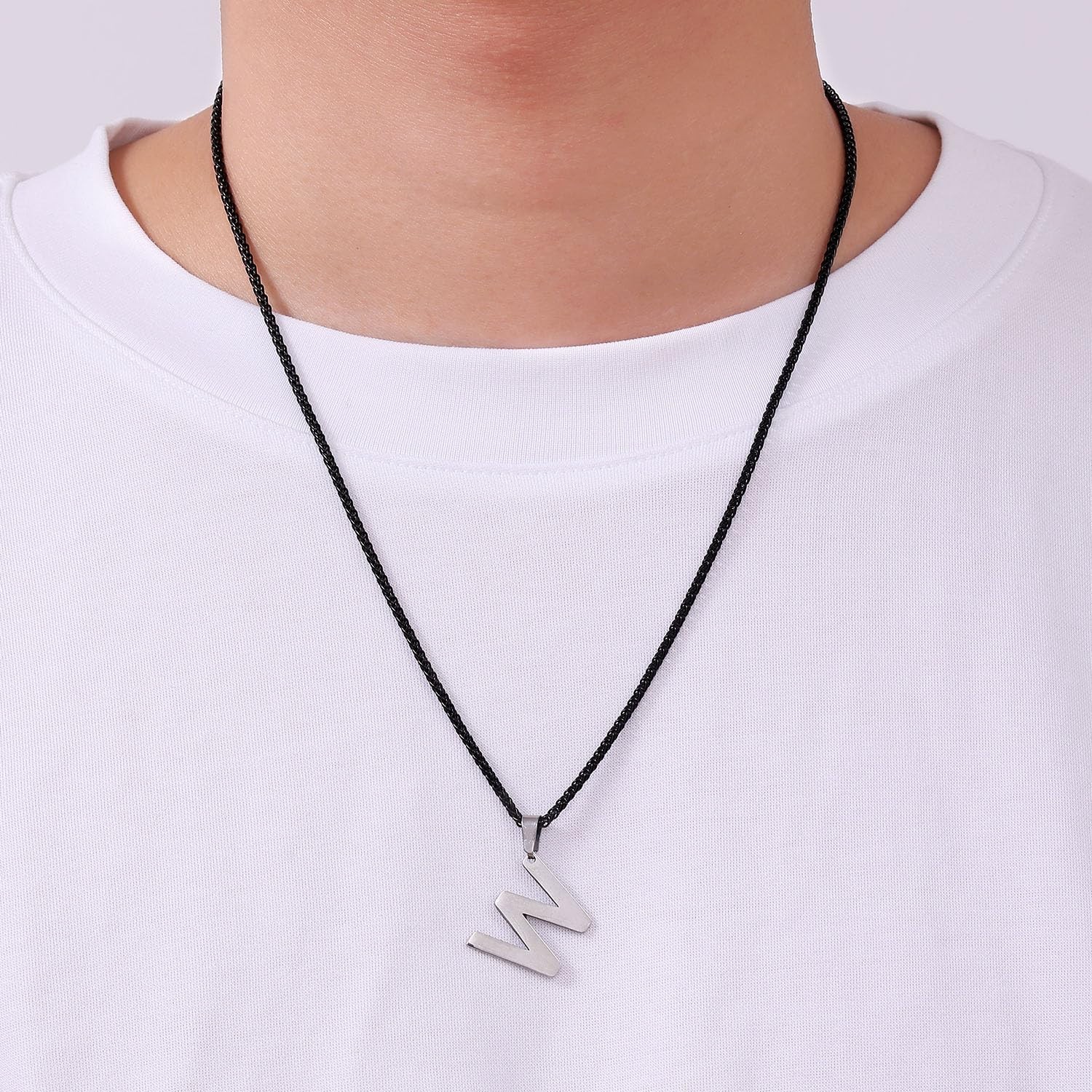 Black Wheat Chains for Men and Women, 2.5mm Stainless Steel Necklace Chains, …