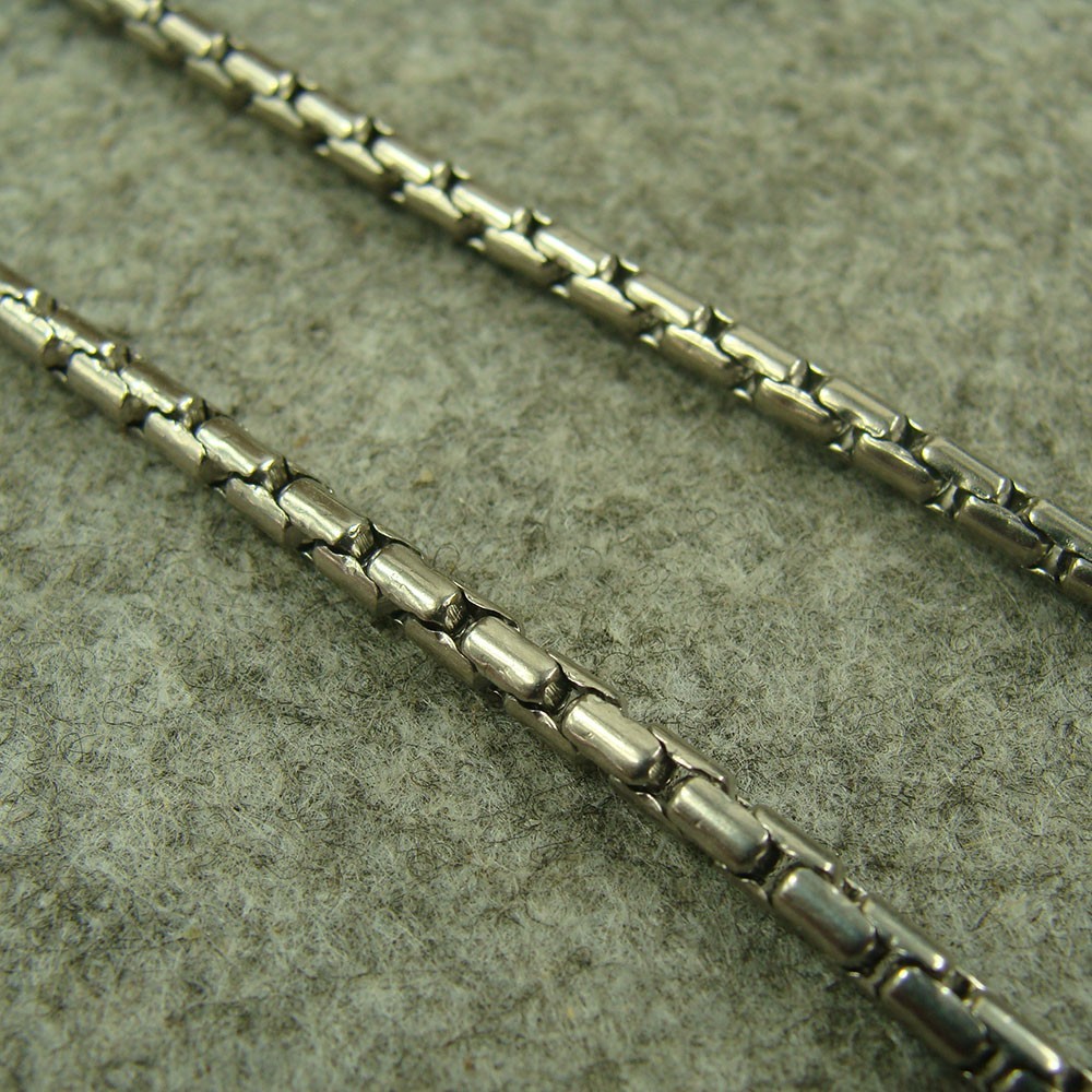 Pure Titanium Anti-allergy Necklace 3mm Ti Rolo Ball Bead Chain XH012