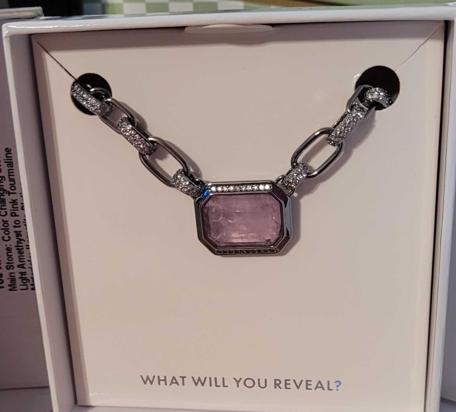 Bomb Party Mental Health Necklace “You are a Reflection of Love” Hematit NK29682